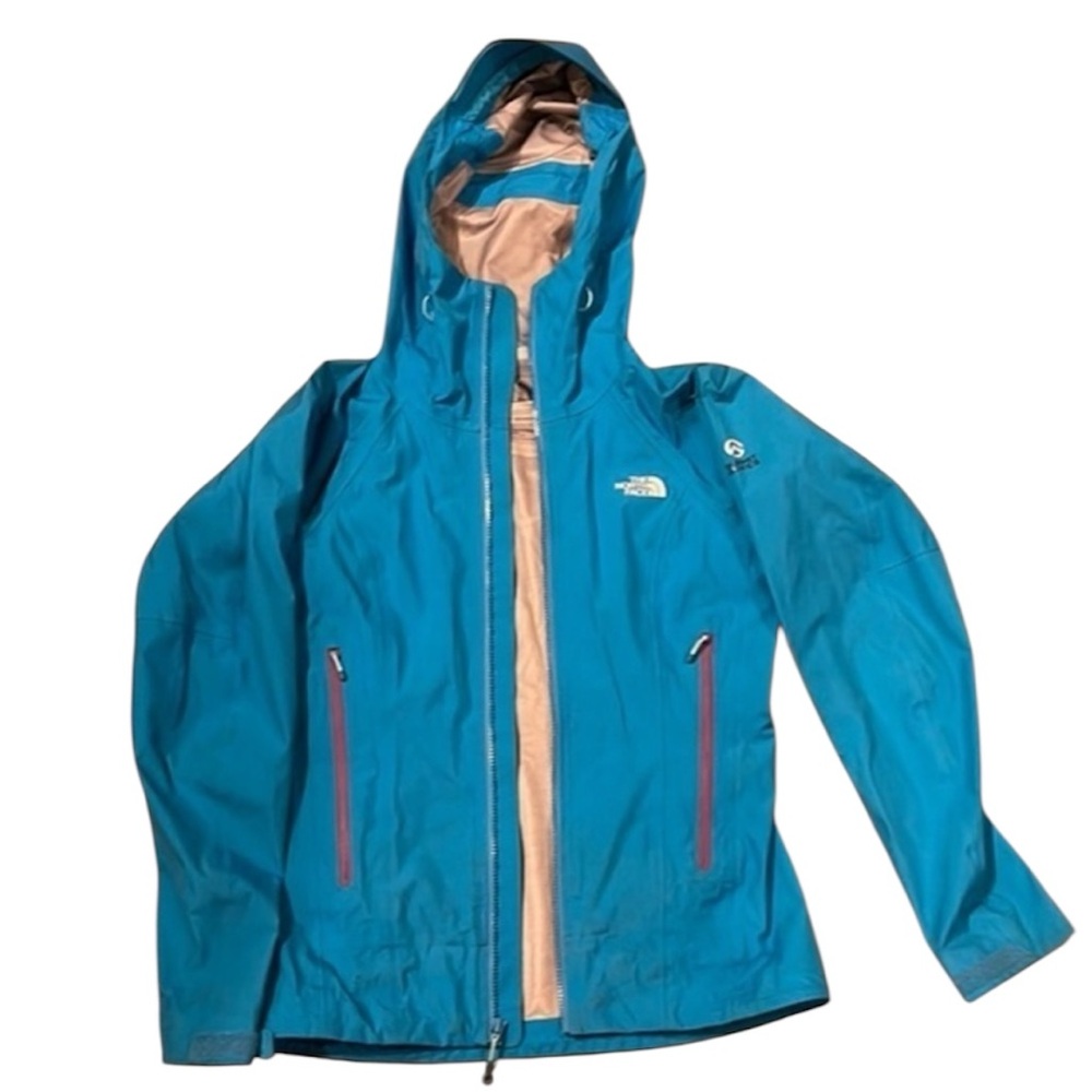 The North Face‎ Blue Jacket with Hood and Full-Length Zipper